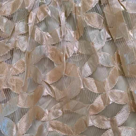 Love Riche Embroidered Overlay Pleated Lined Skirt Large - Picture 5 of 6